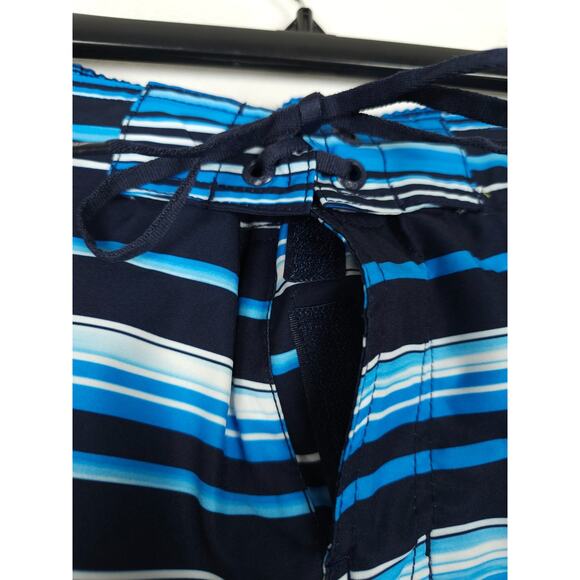 Speedo Men's Bondi Stretch Boardshort 20" Turkish Sea Blue Stripe Small NWT - Picture 5 of 8